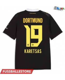 Günstige Borussia Dortmund Konstantinos Karetsas #19 Auswärtstrikot 2026-27 Kurzarm